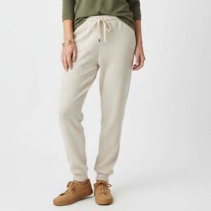 Boston Proper Tan Ribbed Elastic‎ Waist Jogger Pants M